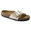 Birkenstock Madrid Big Buckle Birko-Flor - Graceful Pearl White